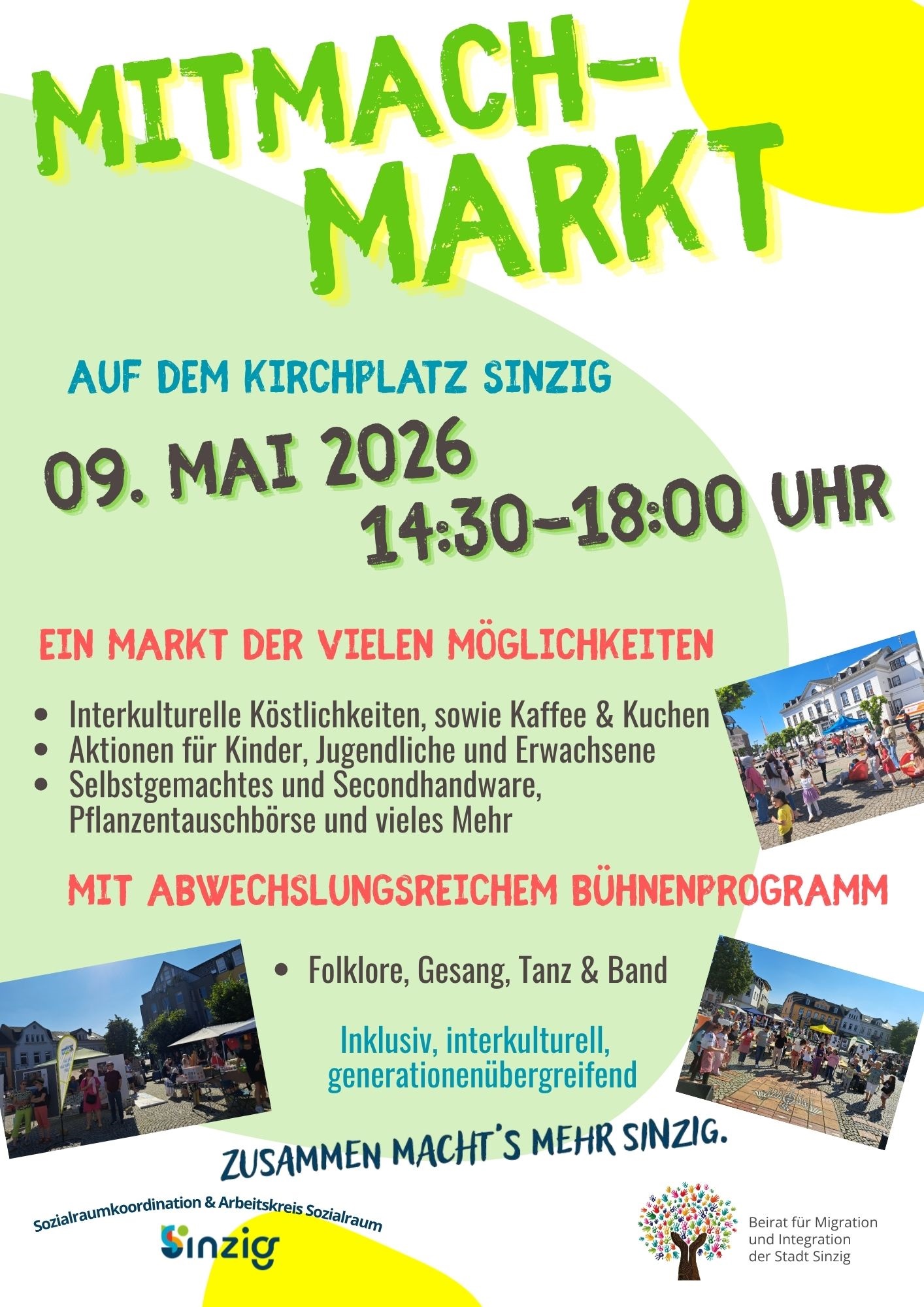 Mitmach-Markt 2026 Plakat (c) Stadt Sinzig Mitmach-Markt 2026 Plakat